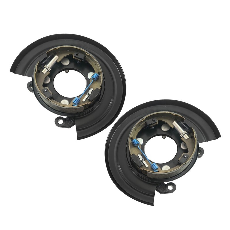 Set of 2 Rear L&R Loaded Brake Backing Plate For 2005-11 Ford F-250 F-350 F-450 gallery