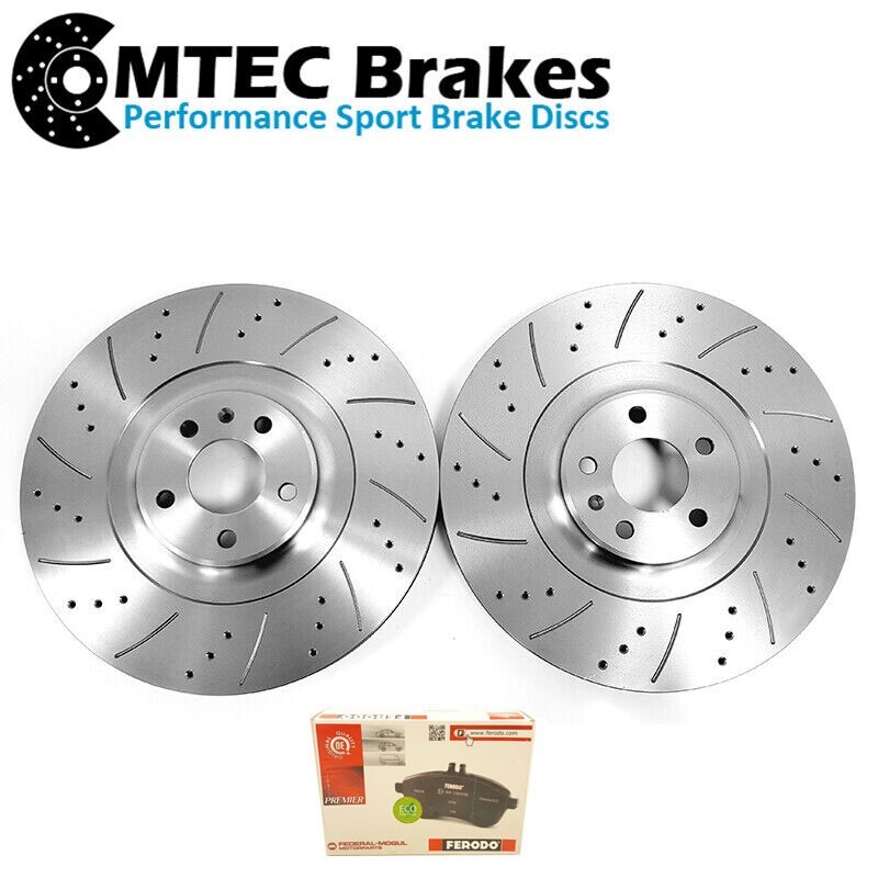 Audi SQ5 3.0 Bitdi 12-17 Drilled Grooved Brake Discs & Ferodo Pads 380mm