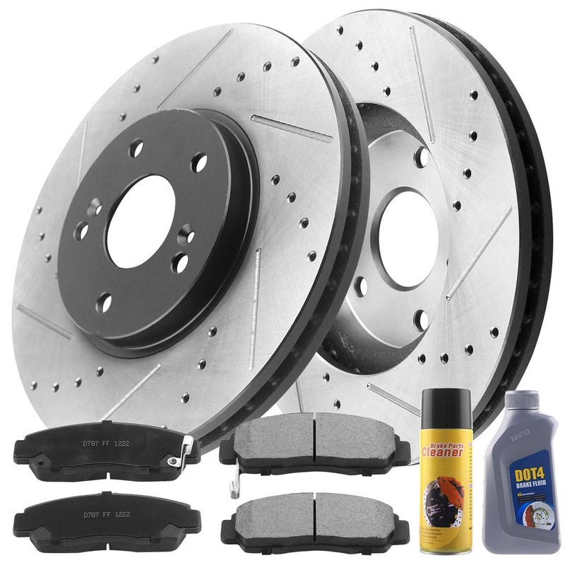 Front Brake Rotors and Brake Pads for Honda Accord Acura CL TL TSX B28 CA
