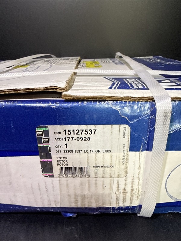 Genuine NOS OEM GM 15127537 Disc Brake Rotor 05-21 Chevrolet GMC