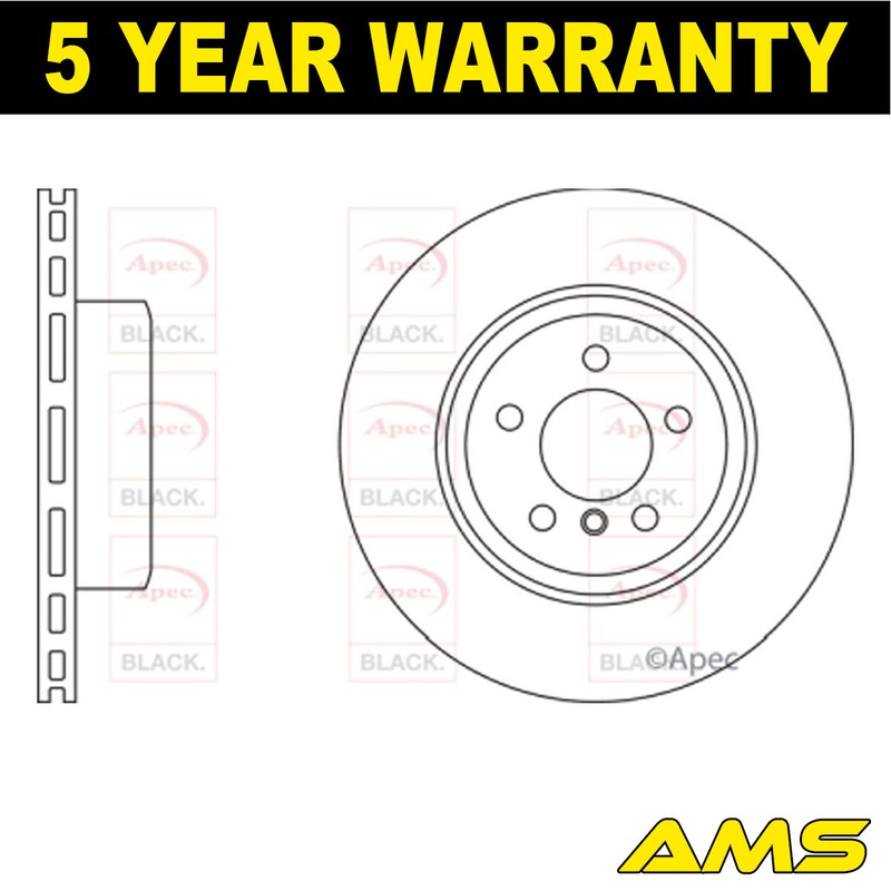 Fits BMW 5 Series 2003-2010 6 Series 2004-2010 Brake Disc Front AMS #2