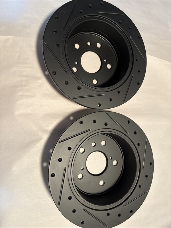 New Dynamic Friction Rear Rotors Drill & Slot 07-12 Camry & Avalon ES350 07-11 gallery