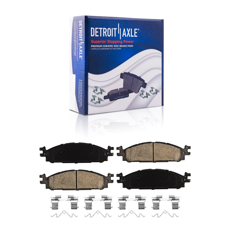 Front Rear Disc Rotors Ceramic Brakes Pads Kit for Ford Taurus Explorer Flex MKT gallery