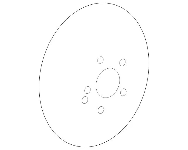 Genuine Mercedes-Benz Disc Brake Rotor 000-421-17-12-07