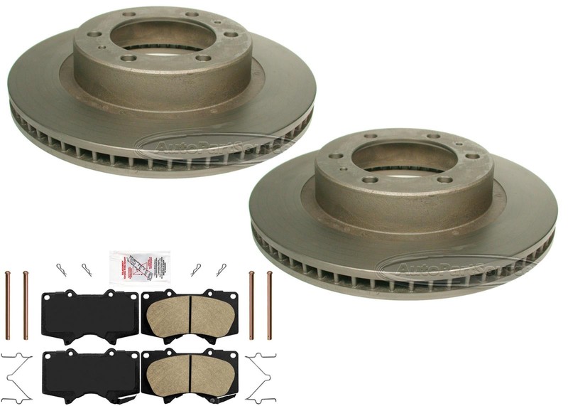 Off Road Disc Brake Rotors Pads Hardware Fits Toyota Tacoma 2005-2022 4×4 6 Lug