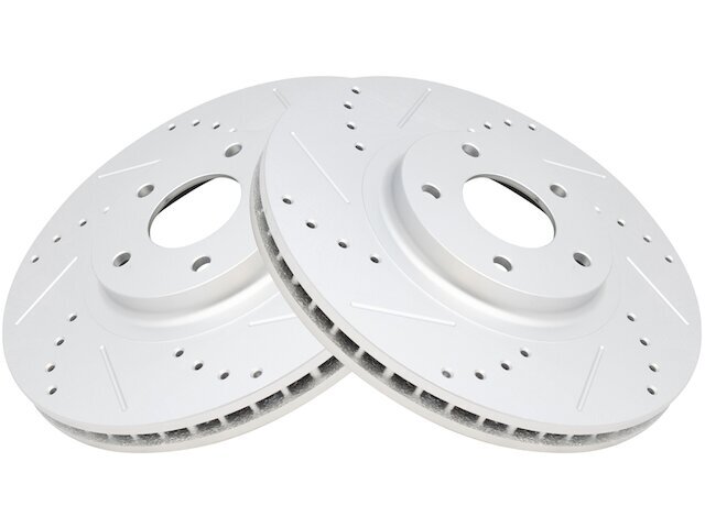 TRQ 15SK14M Front Brake Rotor Set Fits 2011-2012 Infiniti G25