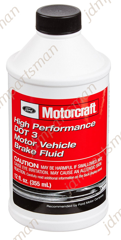 Motorcraft Power Steering Fluid & (2x) DOT 3 Brake Fluid 12 fl. oz fits Ford gallery