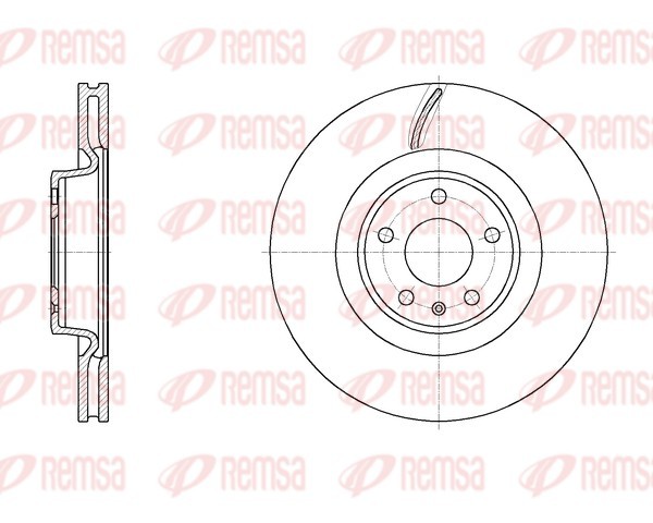 Remsa 61970.10 Brake Disc for Audi, Audi (FAW)