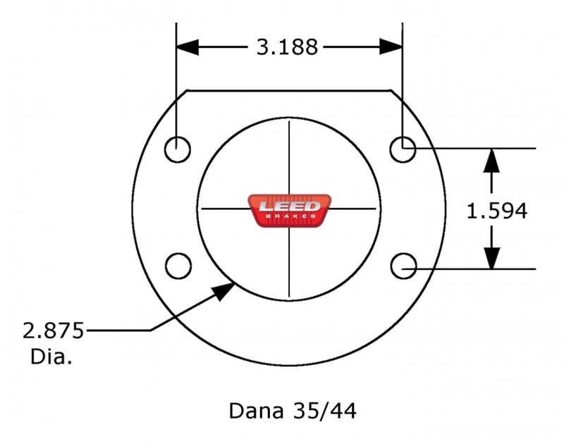 Leed Brakes RC3001X Disc Brake Kit Rear Conversion Cross-drilled Slotted Rotors gallery