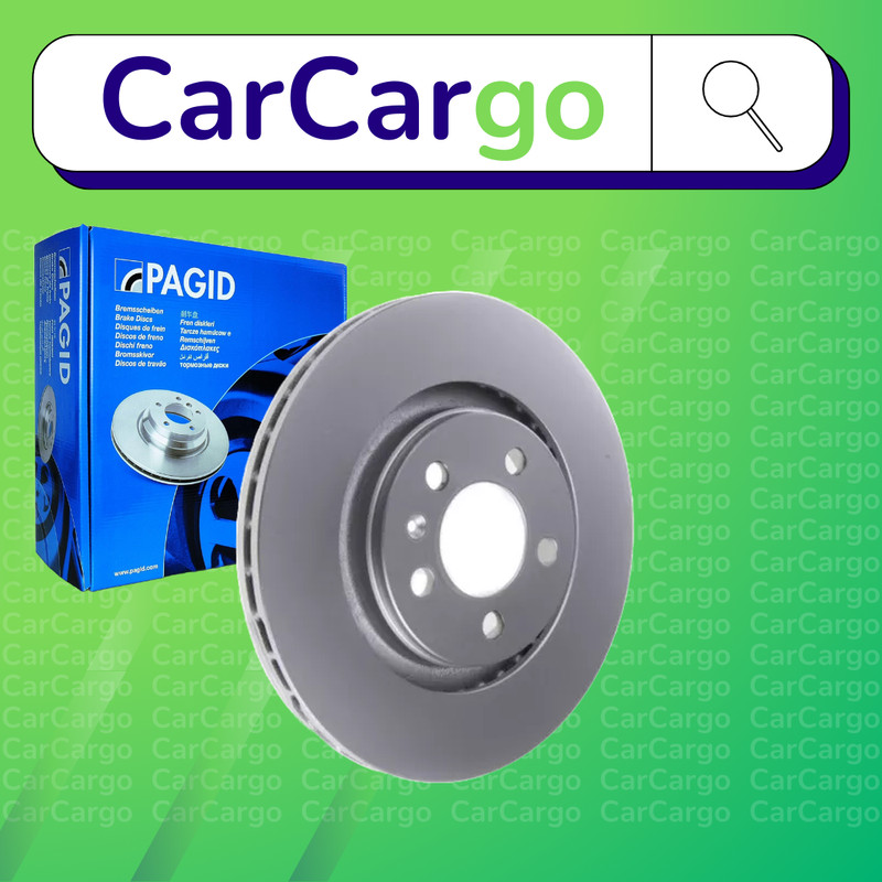 Pagid Vented Front Brake Discs Pair For VW Bora 1.6 1998-2005 280 mm