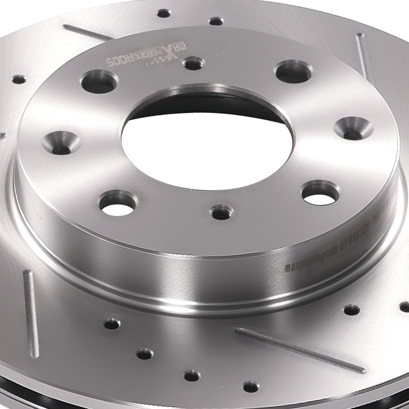 Front Drilled Slotted Brake Rotors Ceramic Pads for Honda Civic 1990-2000 S31029 gallery