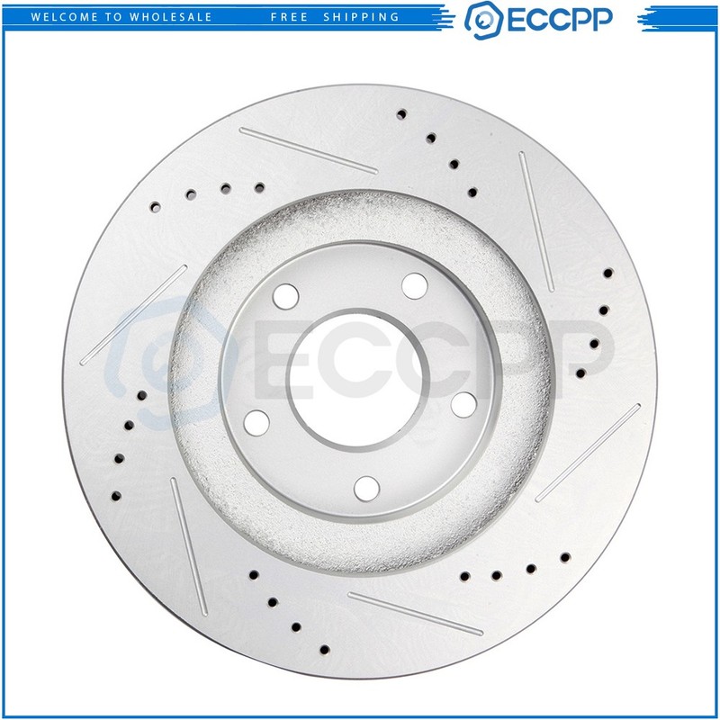 Brake Discs Rotors and Ceramic Pads For Nissan Altima 2002-2006 Front Drill Slot gallery