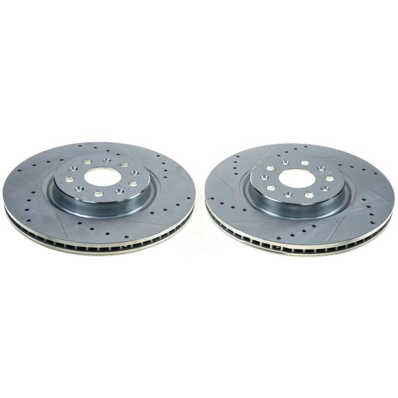 Power Stop AR82203XPR Drilled & Slotted Rotors for Chevrolet Corvette (Pair) gallery