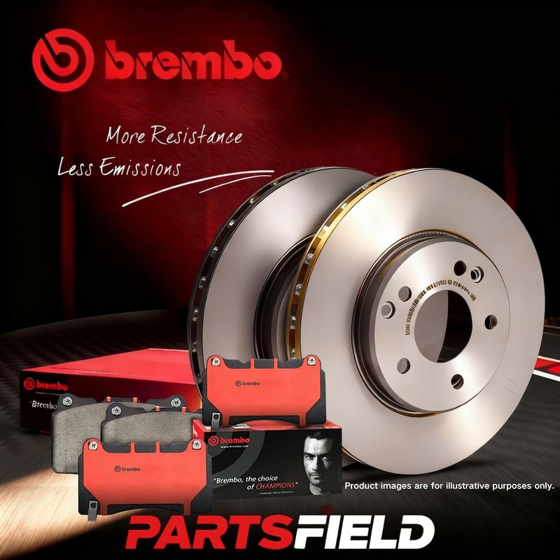 Rear Brembo UV Coated Disc Rotors+NAO Pads for Alfa Romeo 164 164 89-98 251mm