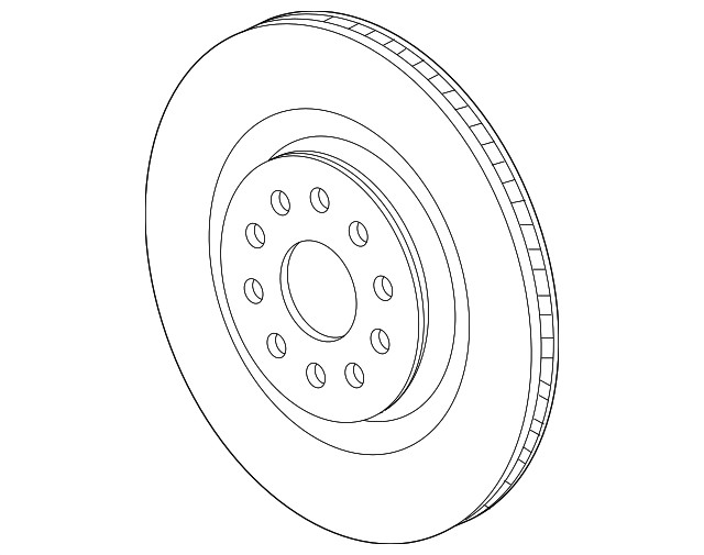 Genuine GM Rear Disc Brake Rotor 23429536 gallery