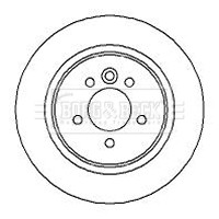 2x Brake Discs Pair Solid Rear 280mm BBD4228 Borg & Beck Set GBD90847 SDB000870 gallery