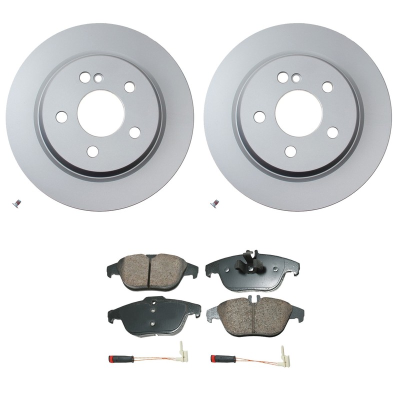 Hella Rear Rotors Akebono EURO Ceramic Disc Brake Pads Kit For A207 C207 E350