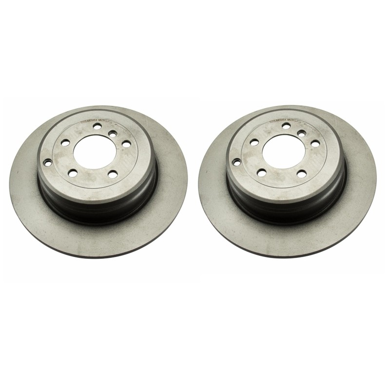 Brembo Pair Set of 2 Rear Solid Coated 254mm Disc Brake Rotors For Range Rover