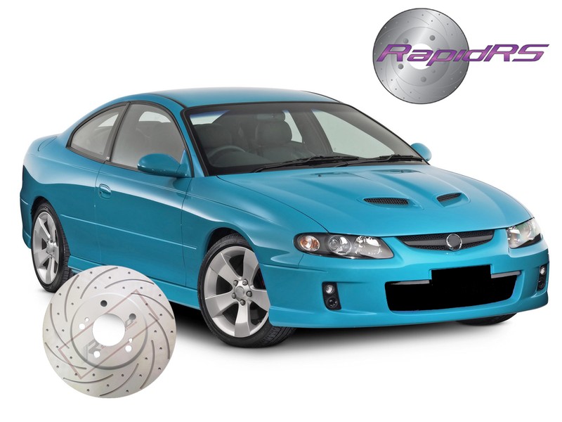 HSV VT VU VX VY VZ Clubsport SLOTTED DISC BRAKE ROTORS UPGRADE FULL SET UPG