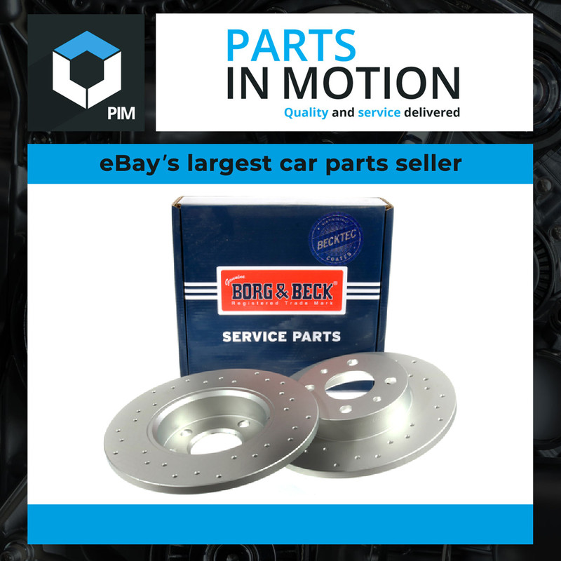 2x Brake Discs Pair Solid Rear 240mm BBD5559 Borg & Beck Set 51885456 5741447