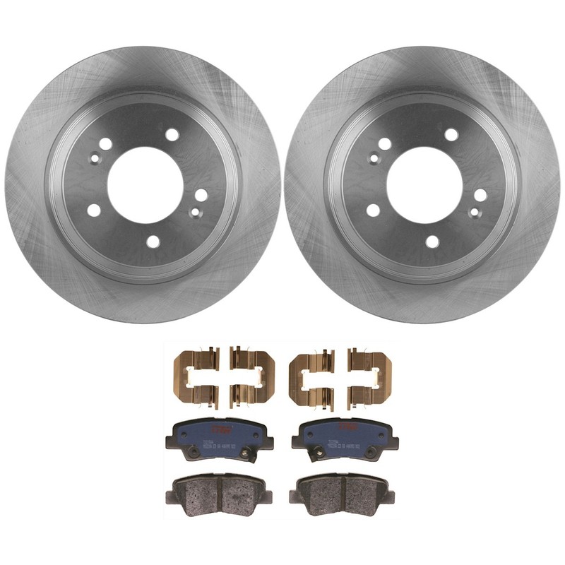 KIT-072924-3379 TRW 2-Wheel Set Brake Disc and Pad Kits Rear for Kia Optima