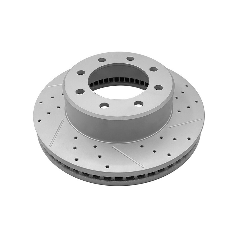 Front Rear Drilled Brake Rotors + Ceramic Pads For Dodge Ram 3500 2500 1500 gallery