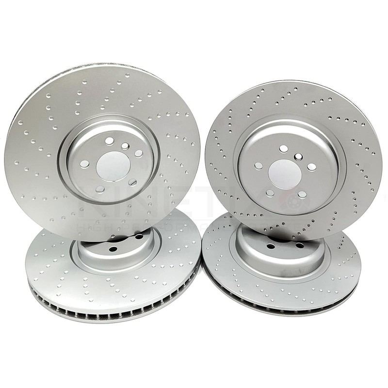FOR BMW X5 45e G05 M SPORT FRONT REAR DIMPLED BRAKE DISCS 395mm 370mm FR RR
