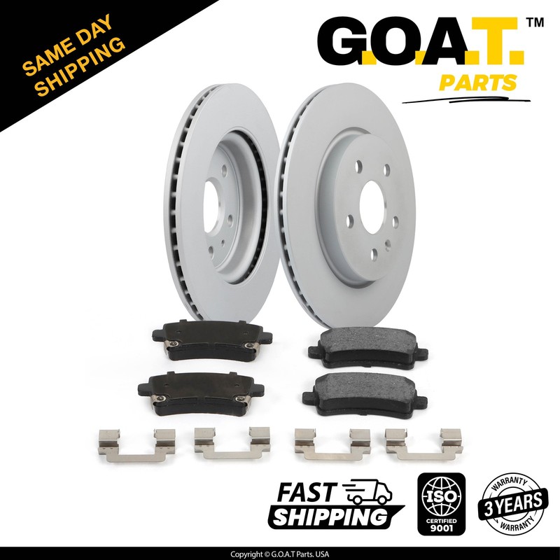 Brake Pad & Brake Rotor Rear Set for Chevy Impala Buick LaCrosse Cadillac XTS