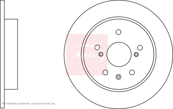 2X APEC Rear Brake Discs for SUZUKI SX4 Saloon 2007- 278mm Solid DSK2957 gallery