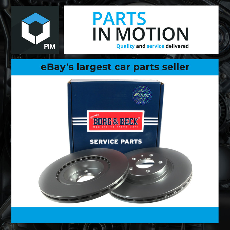 2x Brake Discs Pair Vented fits FIAT DOBLO 263 Front 1.4 1.3D 1.6D 2010 on 284mm