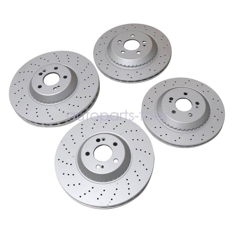 4Pcs Front & Rear Brake Disc Rotors Fits For Mercedes-Benz S550 2014-2017 gallery