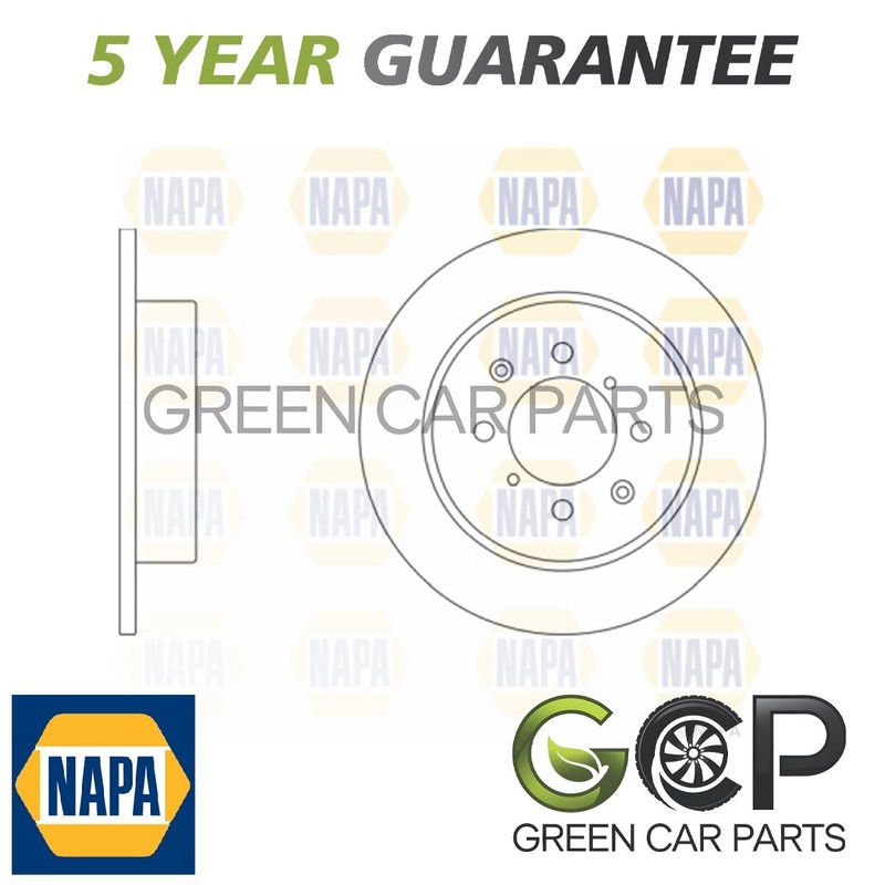 NAPA Rear Brake Disc Fits MG ZS 2001-2005 ZR 2001-2005 Honda Civic 1995-2005