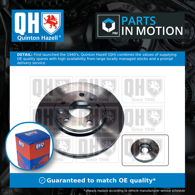 2x Brake Discs Pair Vented fits DACIA DUSTER 1.6 Front 2010 on With ESP 280mm QH