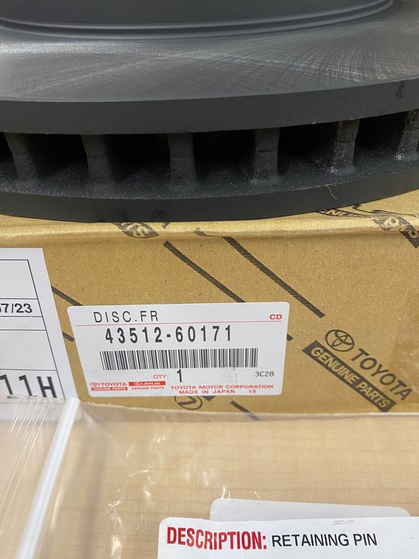2003-2007 LEXUS LX470 FRONT BRAKE CALIPERS, ROTORS, TCMC PADS AND OEM SHIMS gallery