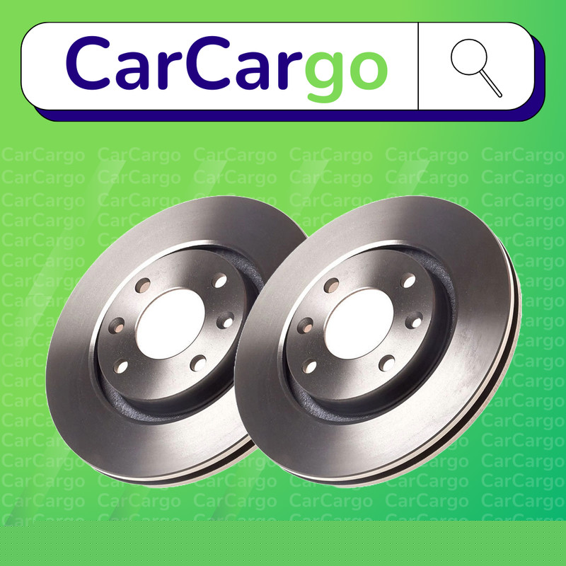 Premium Vented Front Brake Discs Pair DS DS3 1.2 THP 110 2015-2019 266 mm