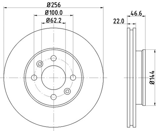 For Hyundai - i20 PB 1.2 2008-2015 Front 256mm Brake Discs and Pads gallery