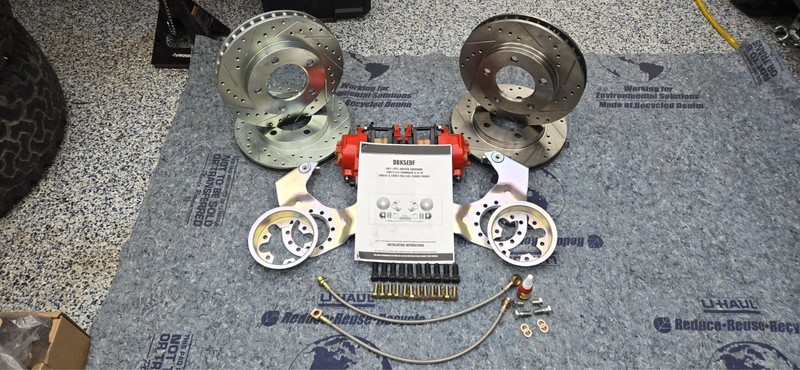 Jeep Dana 44 Disc Brake Conversion Wheel Kit Drilled And Slotted Rotors