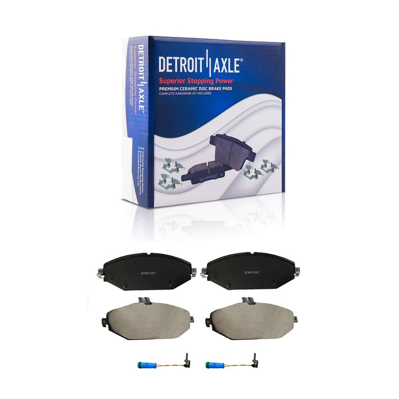 Front Drilled Rotors + Ceramic Brake Pads for 2015 2016-2021 Mercedes-Benz C300 gallery