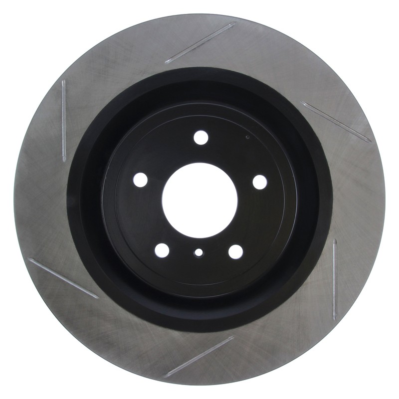 StopTech Sport Slotted 1-Piece Front Right Brake Rotor for 2009 Nissan 350Z gallery