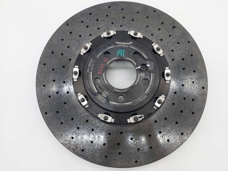 2023 Mclaren Artura Front RH Right Ceramic Brake Rotor 14CA162CP 3K KMS gallery