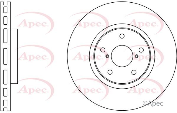 Brake Discs Pair Front FOR LEXUS LS III 4.3 430 00->06 Petrol Apec gallery