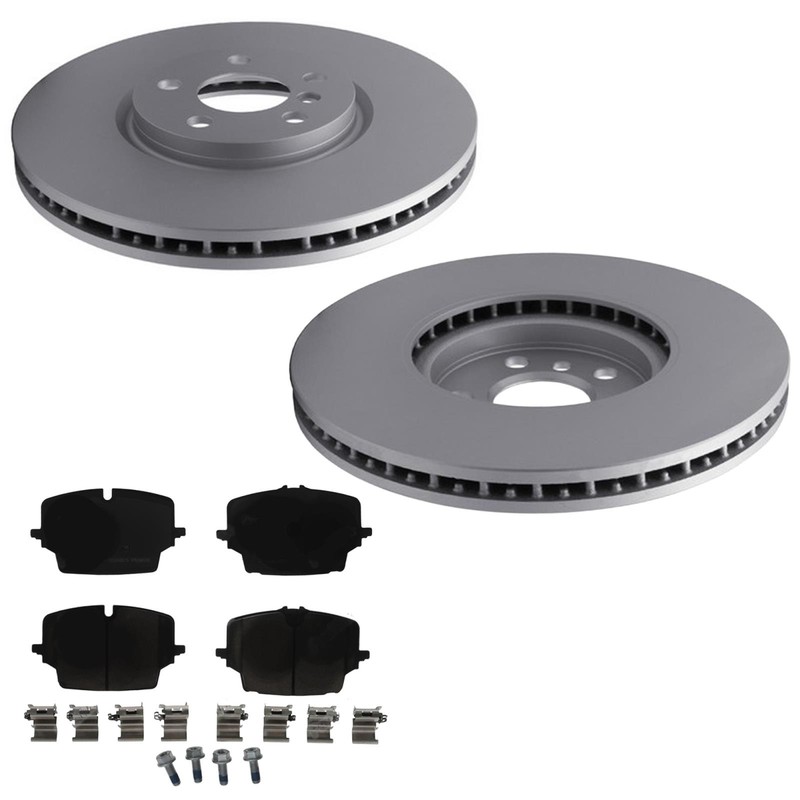 For BMW X1 xDrive 28i 2023-2025 Front Coated Disc Brake Rotors & EPS Brake Pads