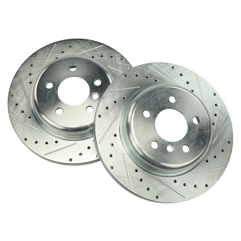Brake Disc and Pad Kits 2-Wheel Set Rear for 535 528 BMW 535d ActiveHybrid 5 gallery
