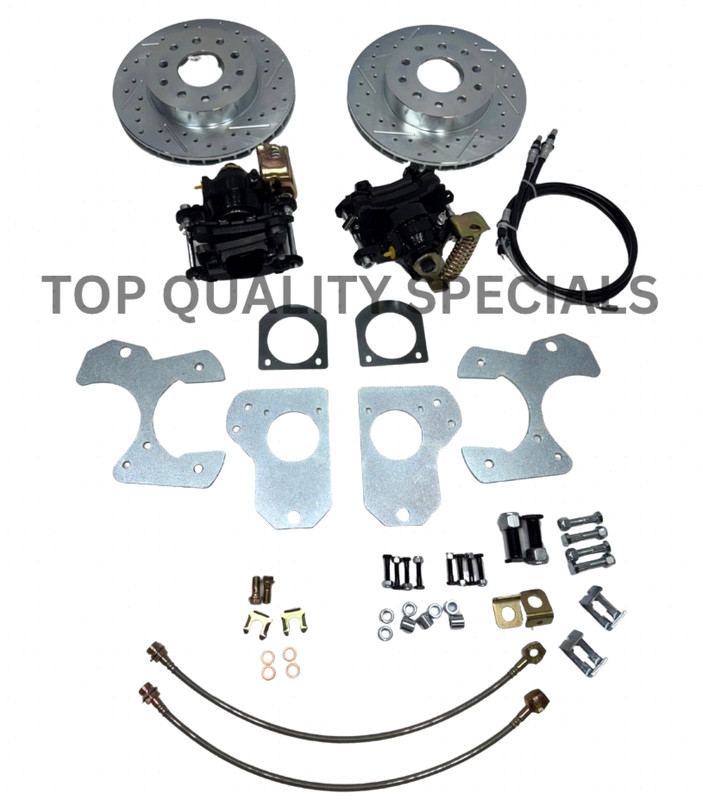 1978-88 G Body Camaro, S-10 10 Bolt Rear Disc Brake Conversion Kit Drilled Rotor