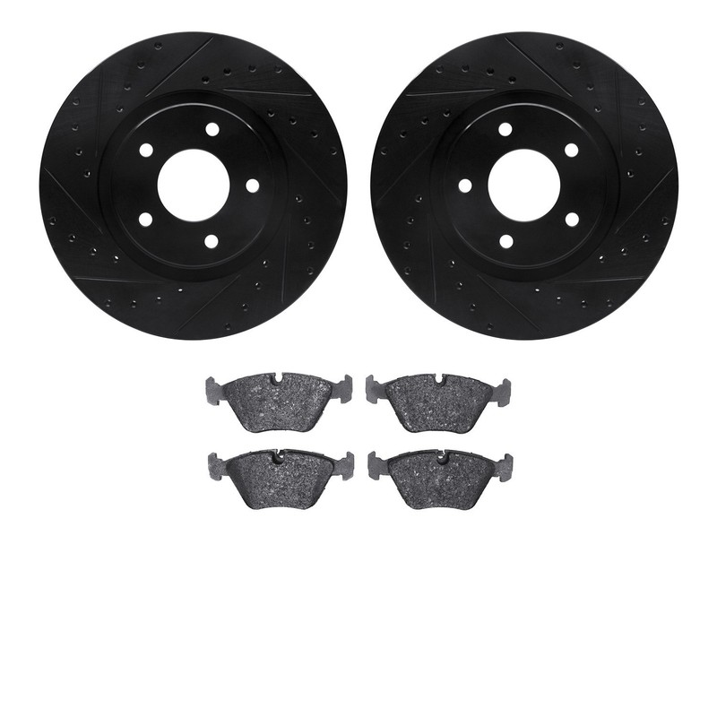 Dynamite Friction Disc Brake Kit for Jaguar XK8, XKR, XJR 8602-20008