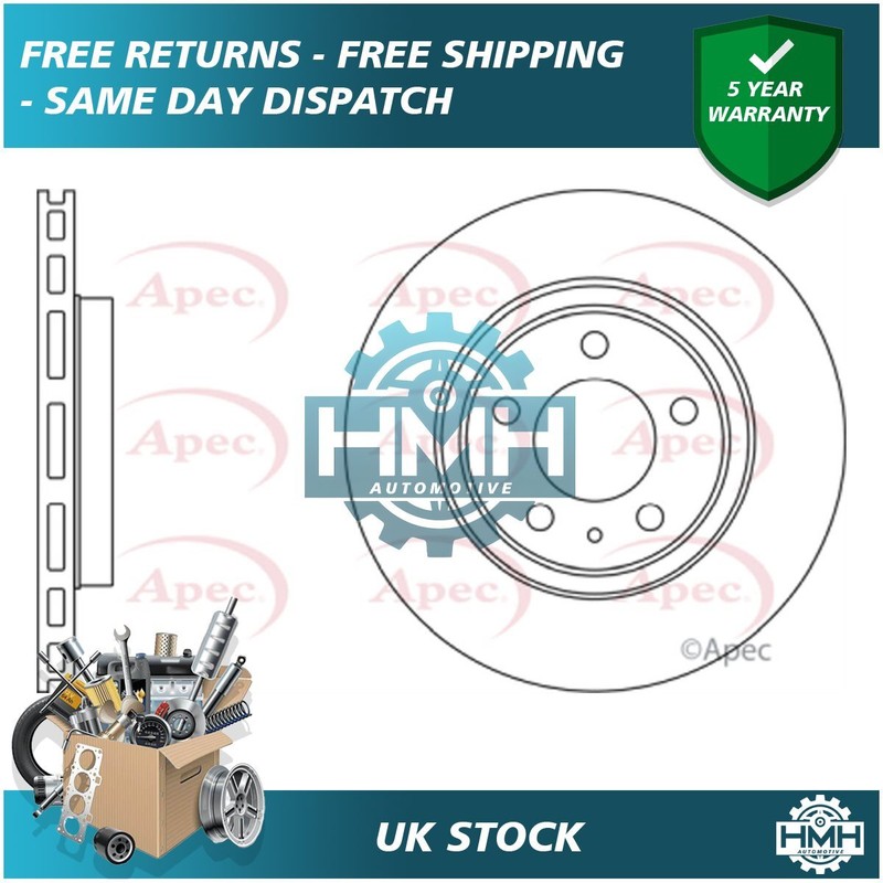 Fits Vauxhall Insignia 2008-2017 Brake Disc Rear Poppy #2 569062
