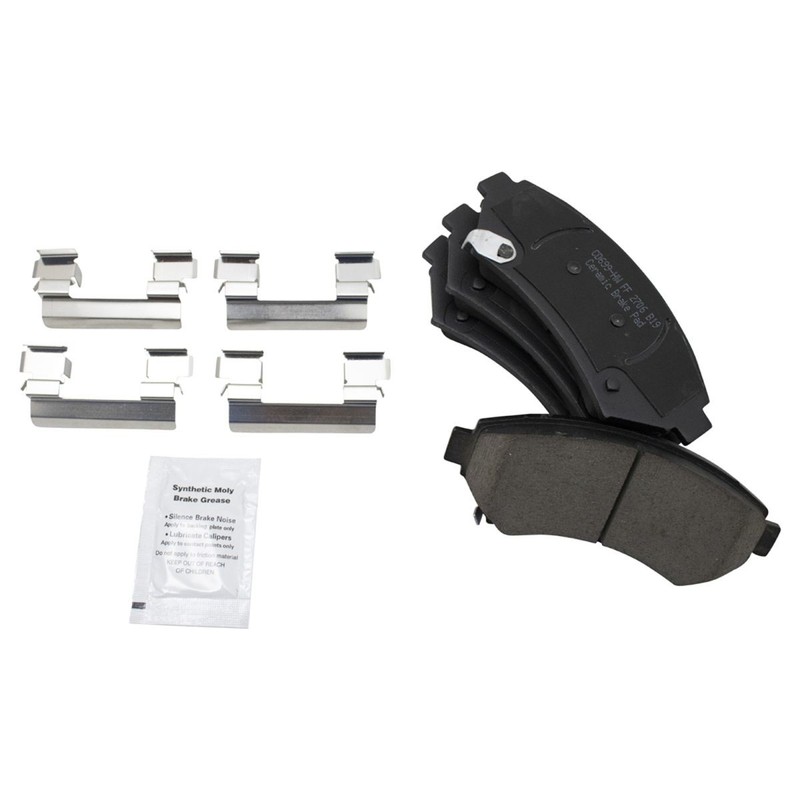 TRQ Front & Rear Ceramic Brake Pad & Rotor Kit w/Chemicals for Buick Pontiac gallery