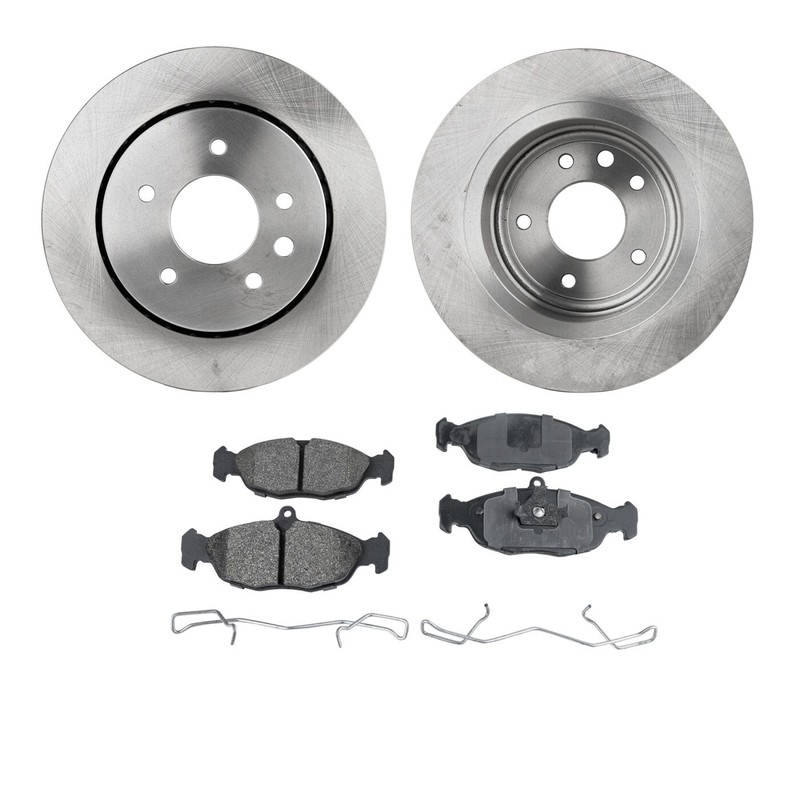 Rear Brake Disc Rotors and Pads Kit for Jaguar Vanden Plas XJR XJ6 XJS XJ12
