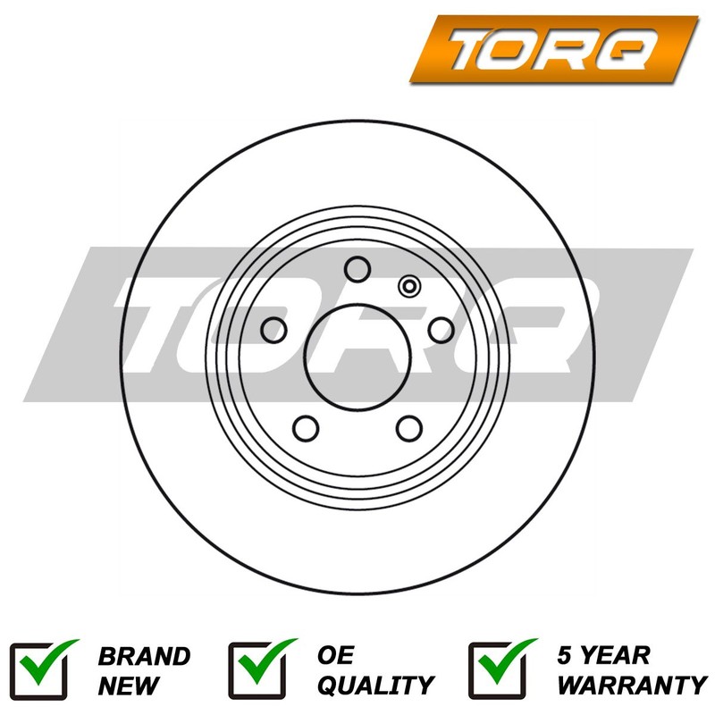2x Brake Discs Rear Torq Fits Audi A4 A5 A6 Q5 A7 Allroad + Other Models