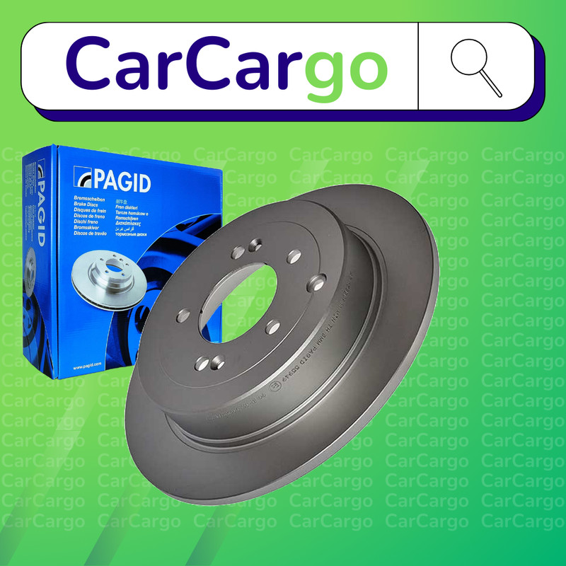 Pagid Solid Rear Brake Discs Pair For Kia Sportage 2.0 AWD 2015-2022 302 mm